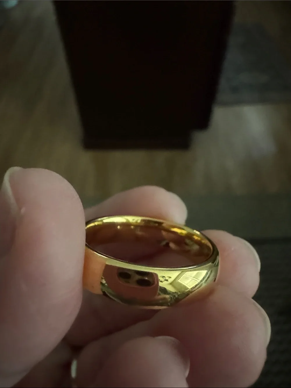 Classic Men’s Gold Tone Dome Ring